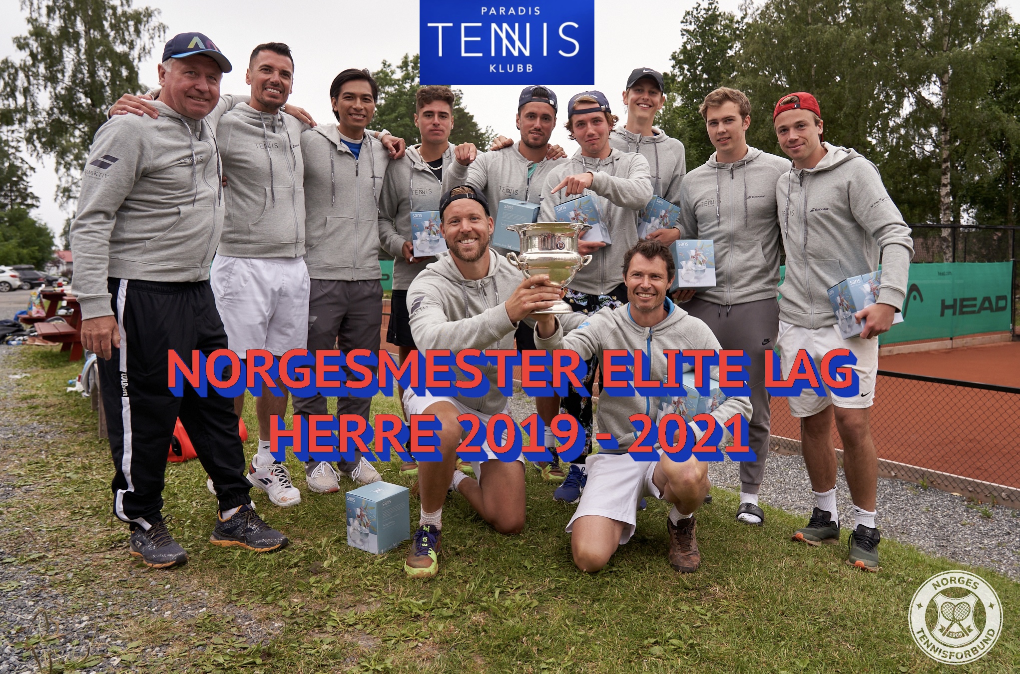 Herrelaget fra Paradis TK vant norgesmesterskap 3. gang på rad. Foto: Espen Hildrup.