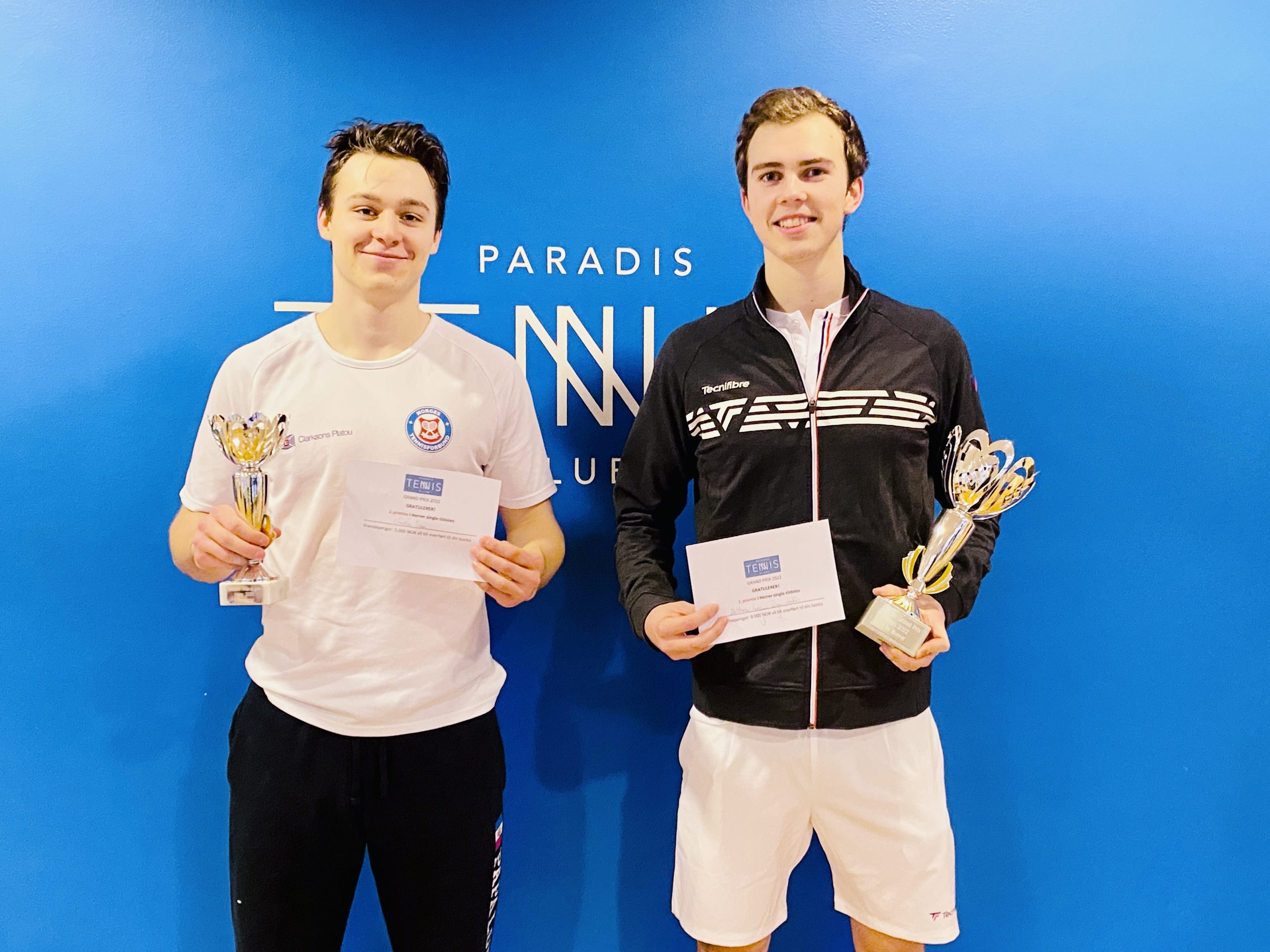 1. plass og 2. plass i herreklasse i Paradis Grand Prix 2022.